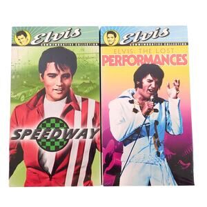 Elvis Presley VHS Lot 2: Speedway (Movie) & Lost Performances New Sealed VTG